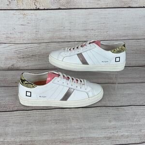 D.A.T.E, Hill/Go Ply Sneakers Unisex, EU 41 US M 8 W 9 Low-Top White/Pink/Silv